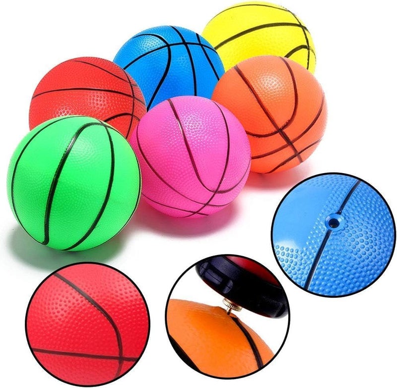 Shindel 6Pcs Mini Basketball, 4.7 inches Small Basketball with Pump for Kids and Adults, Party Favors - Image 4